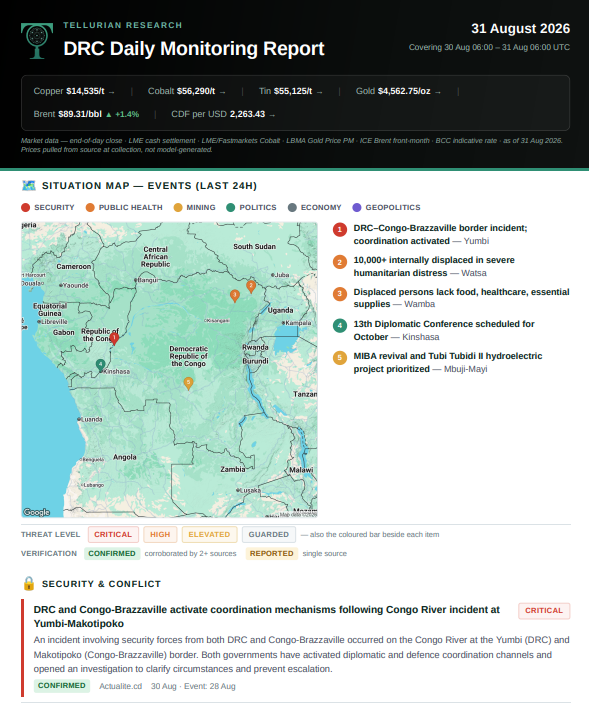 Cover page of a Daily 31 August 2026 Report featuring website visibility metrics, technical analysis, AI search insights, and optimization recommendations.
