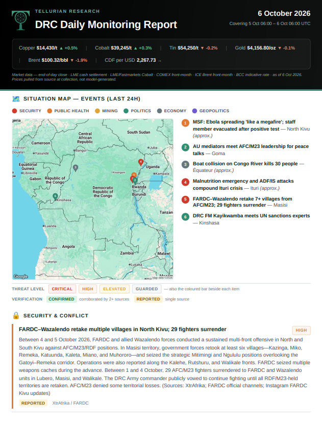 Cover page of a Daily October 6 2026 Report featuring website visibility metrics, technical analysis, AI search insights, and optimization recommendations.