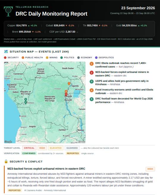 Cover page of a Daily September 23 2026 Report featuring website visibility metrics, technical analysis, AI search insights, and optimization recommendations.