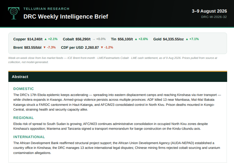Cover page of a Weekly 3-9 August 2026 Report featuring website visibility metrics, technical analysis, AI search insights, and optimization recommendations.